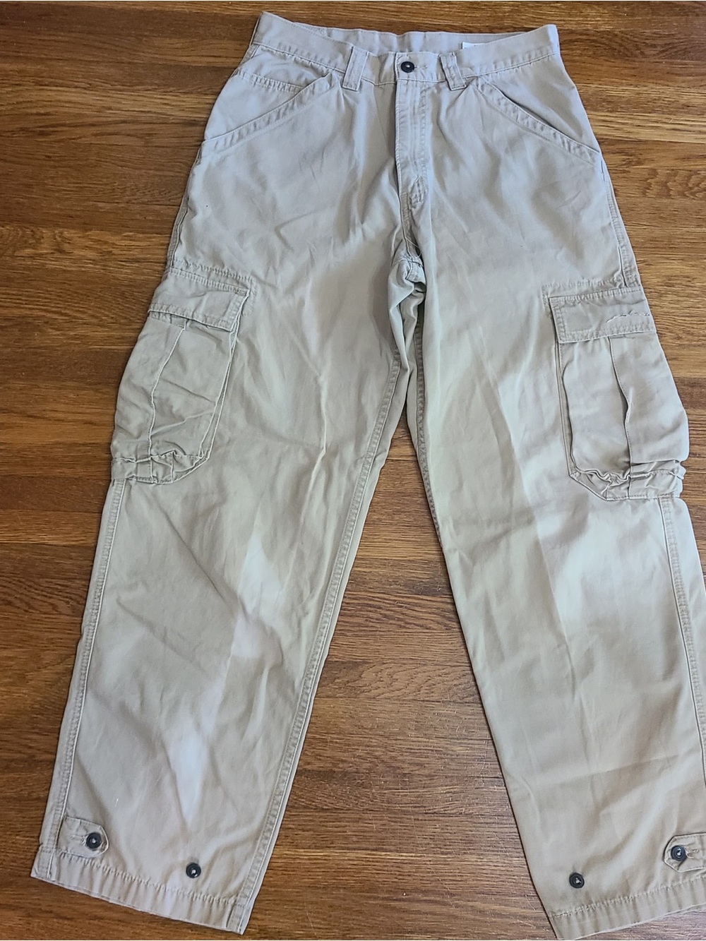 vtg levis dry goods cargo pants khaki 30 x 32 Gorpcore utility tan
